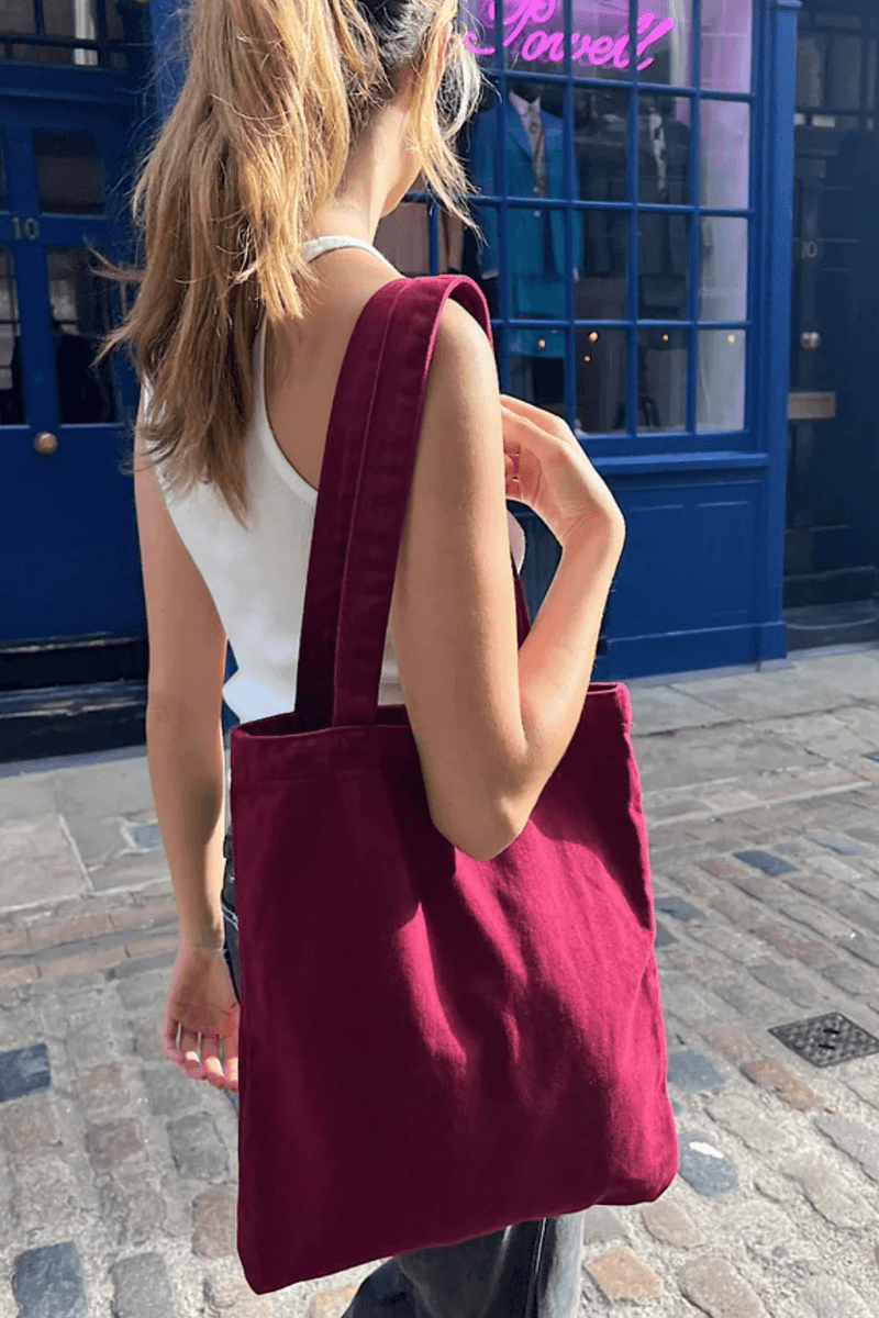 Brandy Melville Tote Bag Burgundy (Do Not Enable) OK