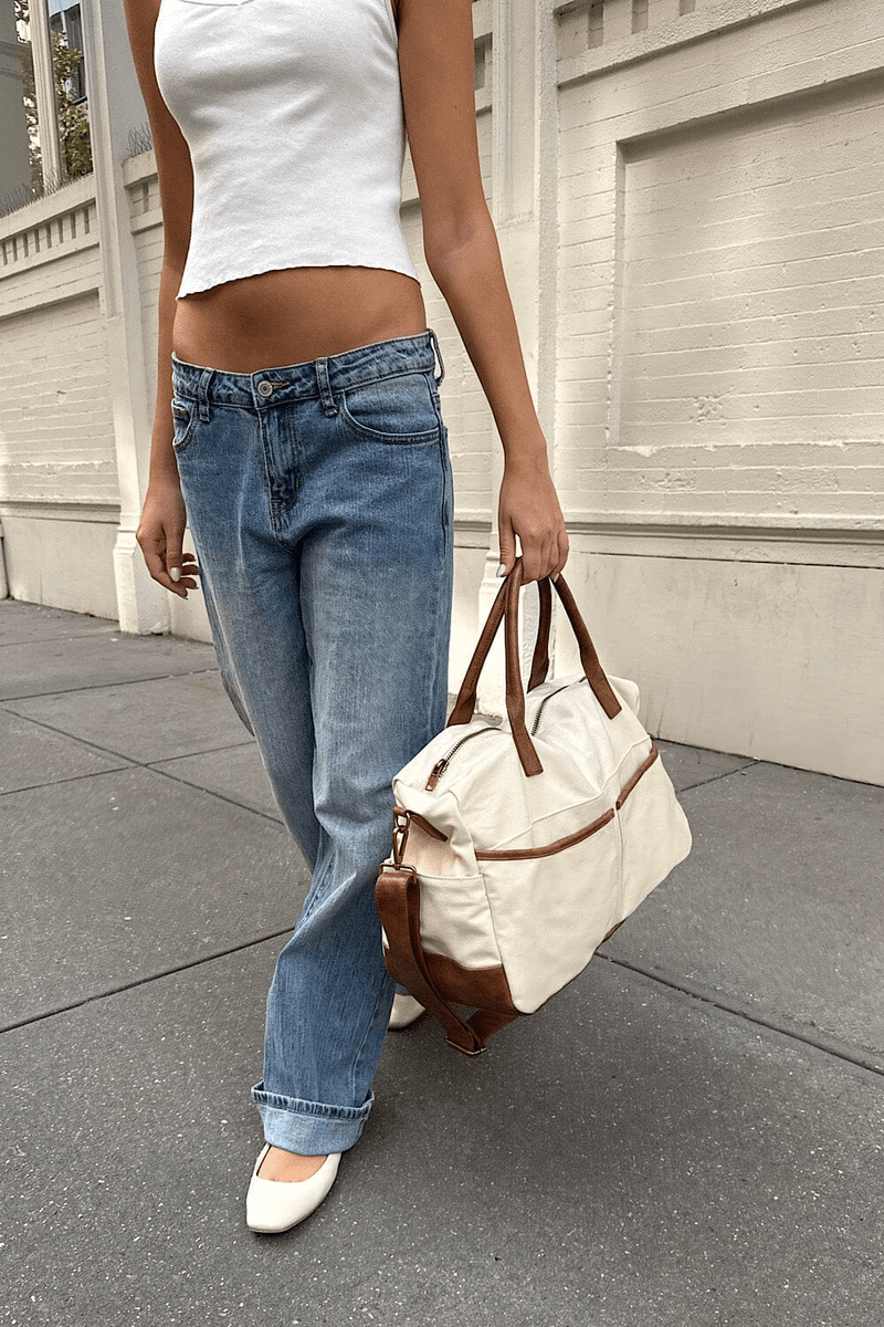 Brandy Melville Duffel Bag Ivory