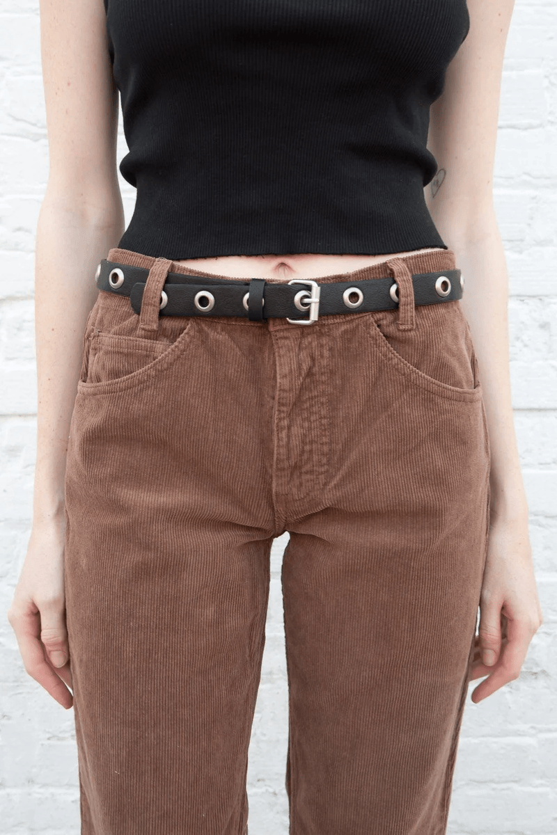 Brandy Melville Circle Buckle Belt Silver