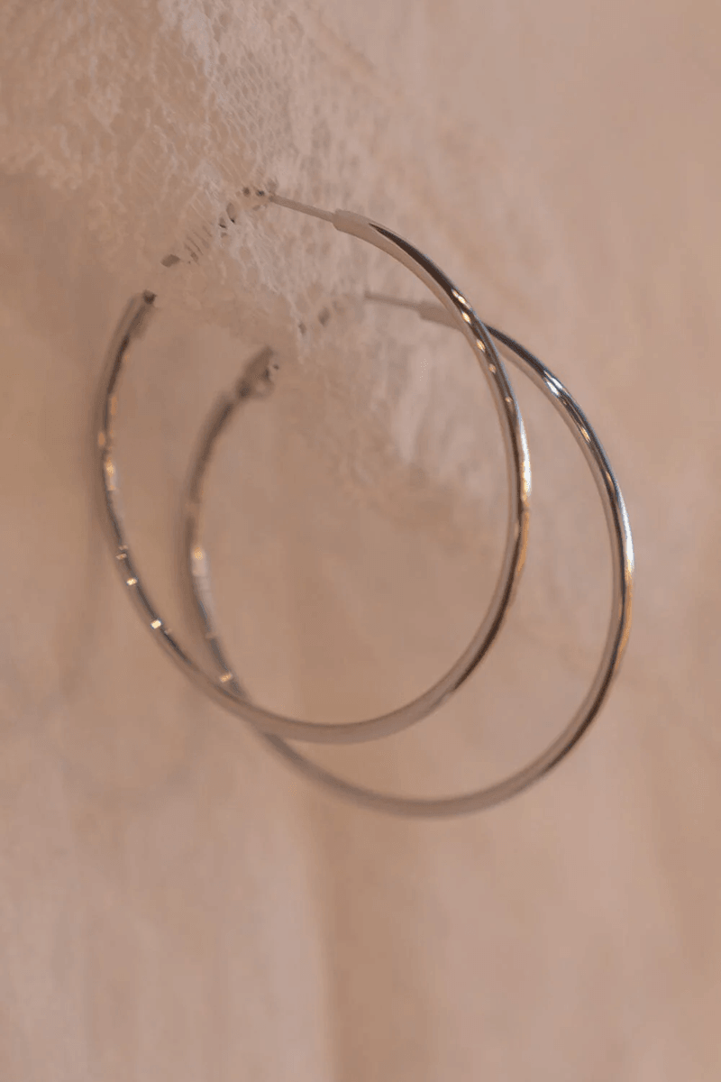 Brandy Melville Hoop Earrings Silver