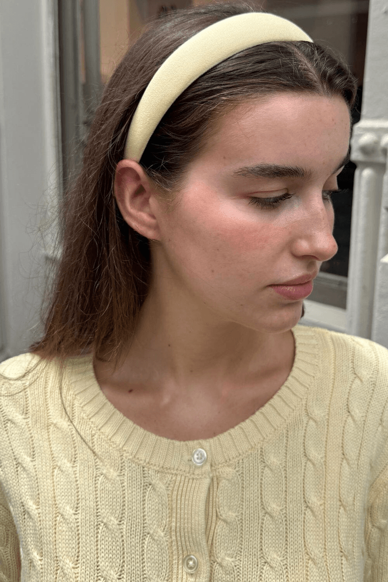 Brandy Melville Solid Headband Pastel Yellow