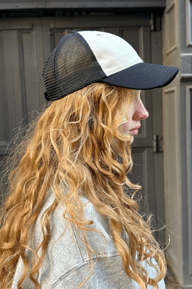 Brandy Melville Katherine Mesh Cap Ivory