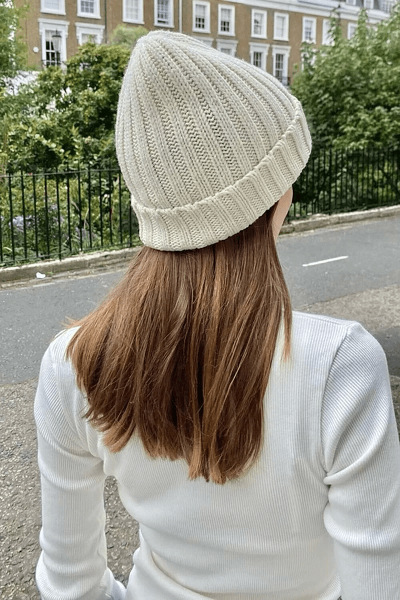 Brandy Melville Knit Beanie Ivory