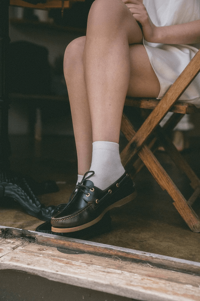 Brandy Melville Basic Socks Natural White