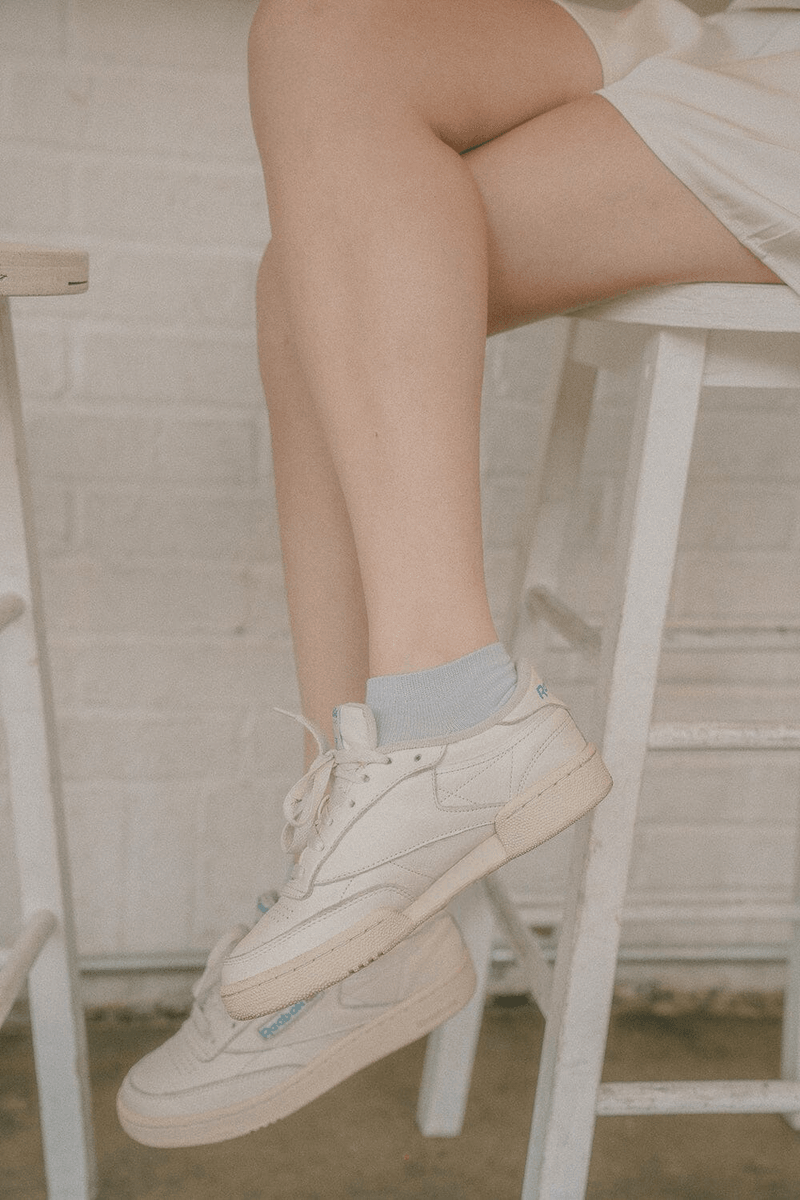 Brandy Melville Basic Ankle Socks Light Blue