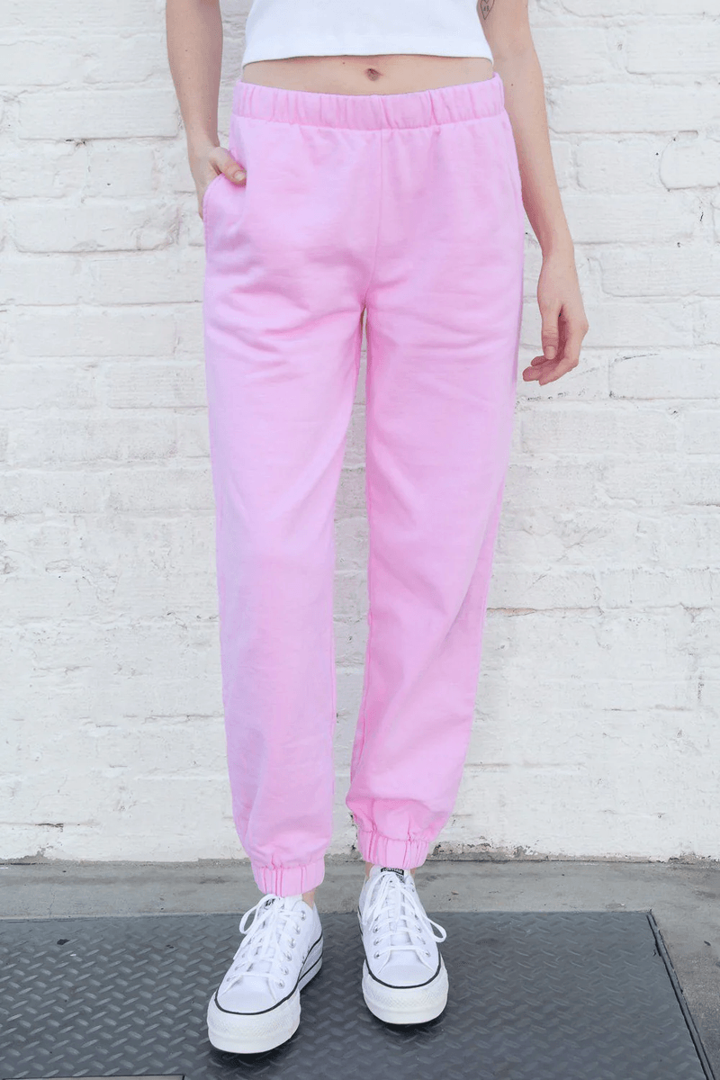 Brandy Melville Rosa Sweatpants Bubblegum Roze