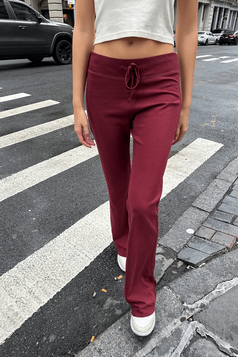 Pantalons De Yoga Hilary Brandy Melville Bordeaux (ne Pas Activer) Ok