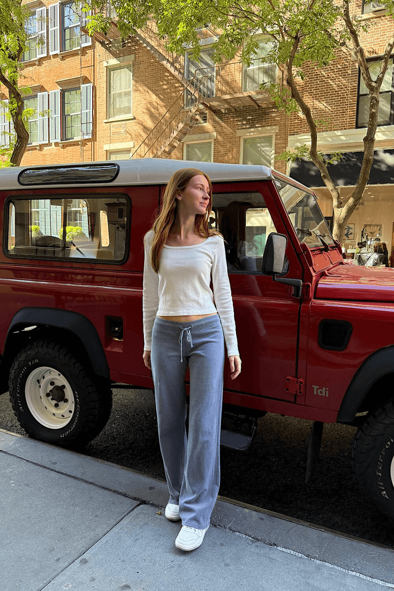 Brandy Melville Hilary Yoga Pantolonları Solmuş Mavi