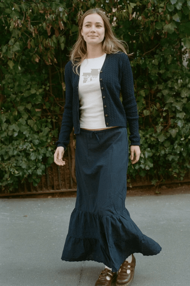 Brandy Melville Olivová Sukňa Námornícka Modrá