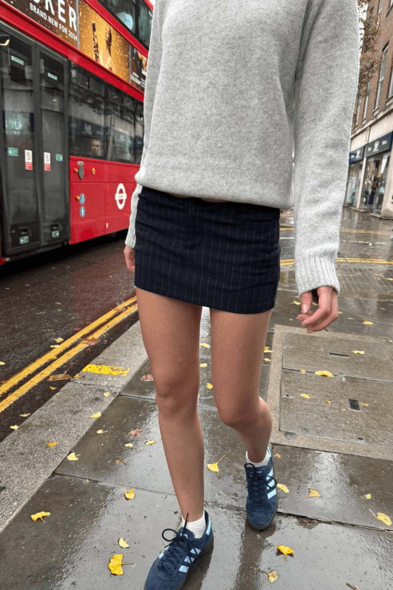 Brandy Melville Julie Mini Sukně Námořnická