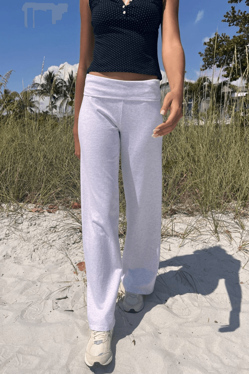 Brandy Melville Priscilla Broek Zilvergrijs
