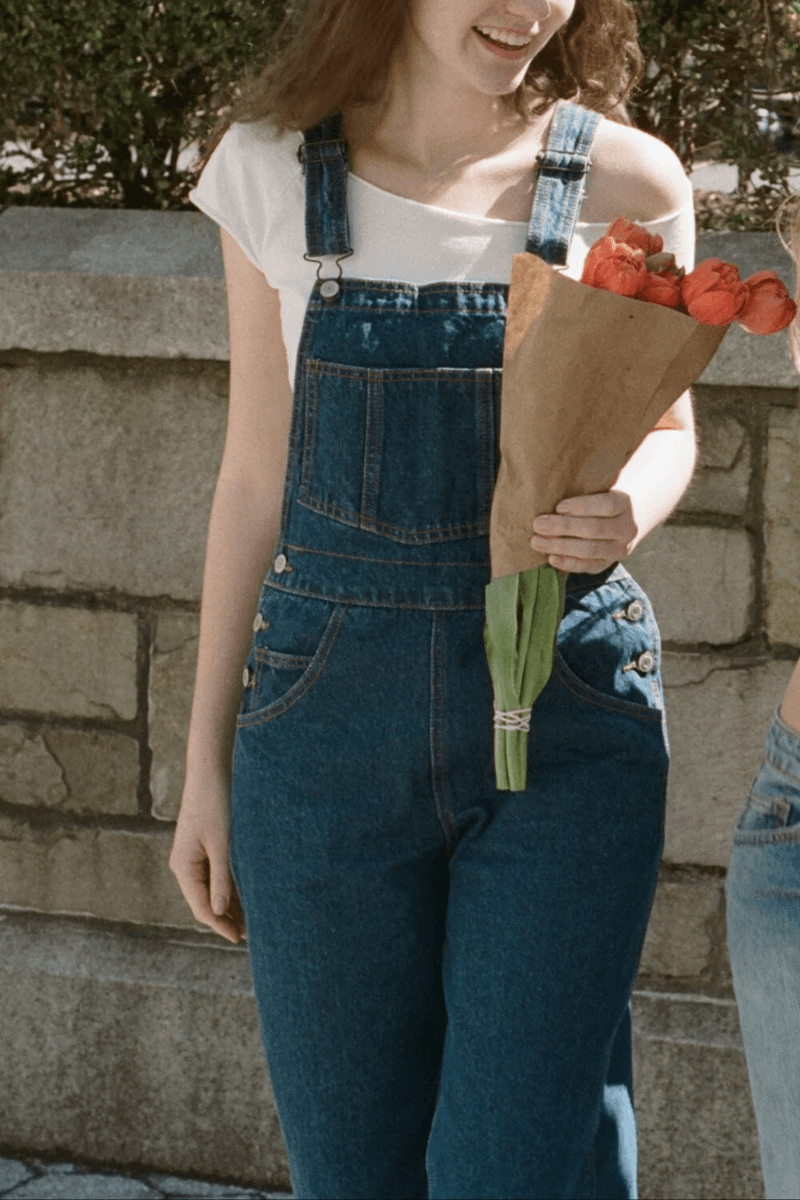 Brandy Melville Finley Overaly Tmavý Wash