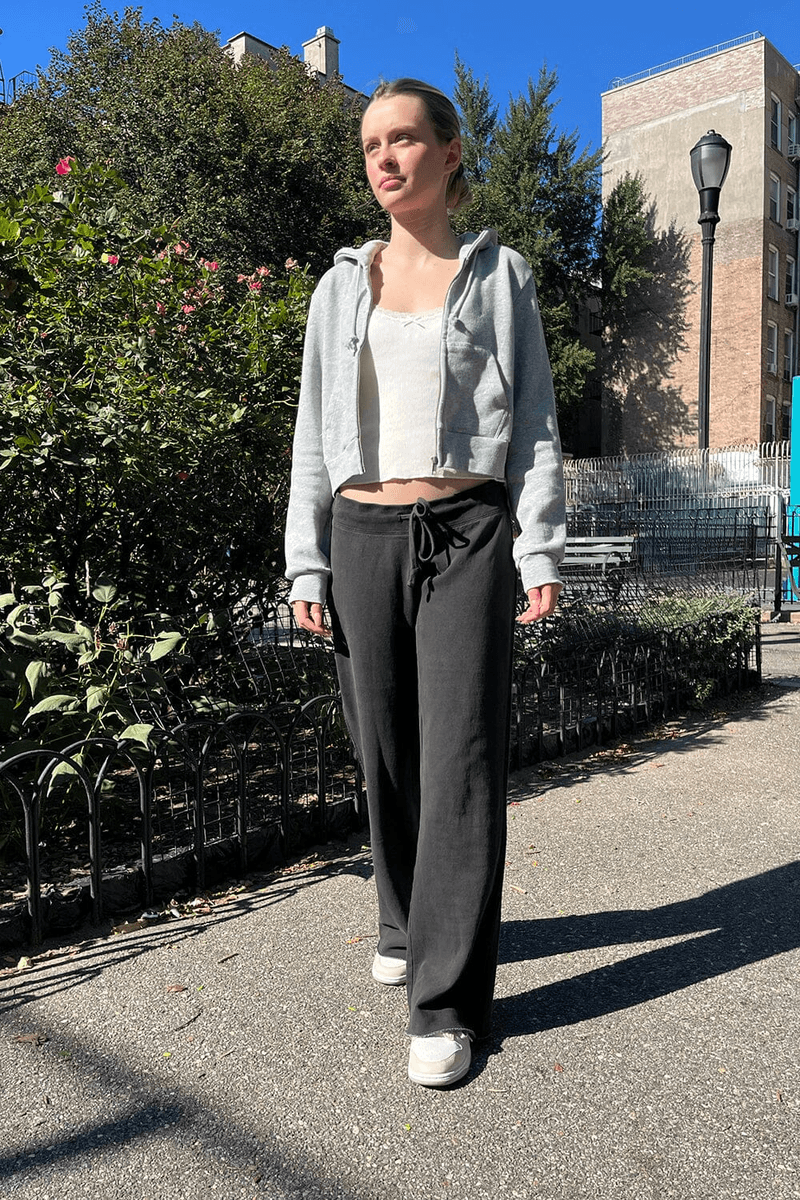 Brandy Melville Hilary Soft Yoga Pants Hitam