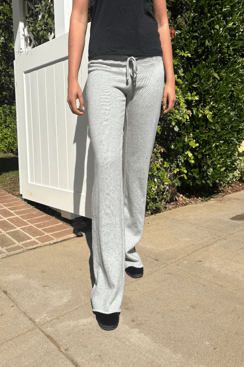 Brandy Melville Hilary Soft Yoga Pants Abu-abu Heather