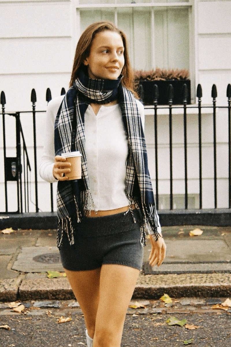 Brandy Melville Madelyn šortky Antracit