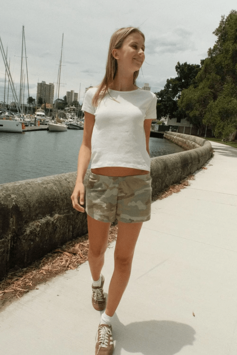 Brandy Melville Emery Light Camouflage Shorts Light Camouflage