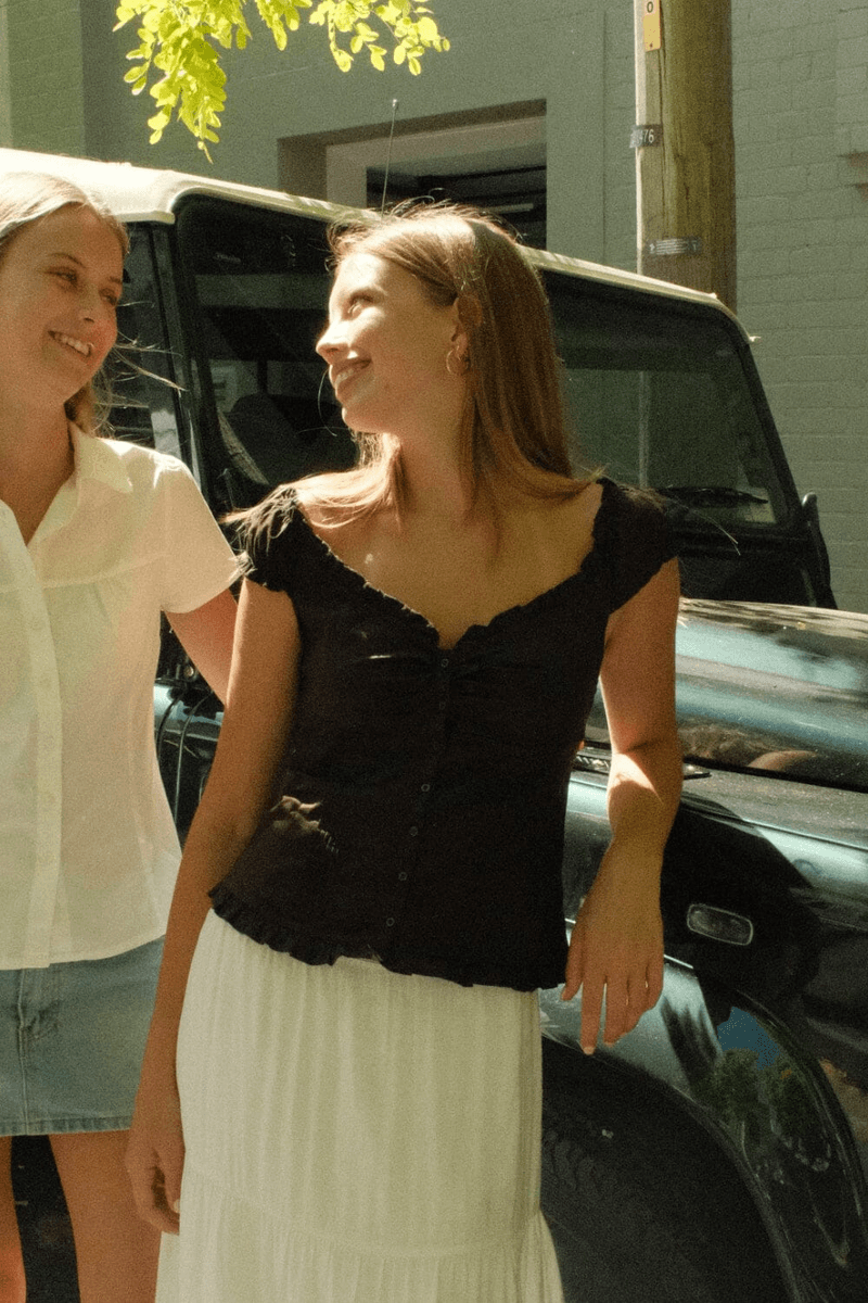 Brandy Melville Elena Top Mocha