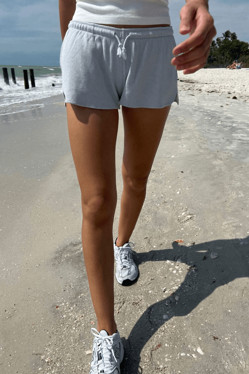 Brandy Melville Celana Pendek Thermal Musim Panas Biru Pastel (jangan Aktifkan) Ok