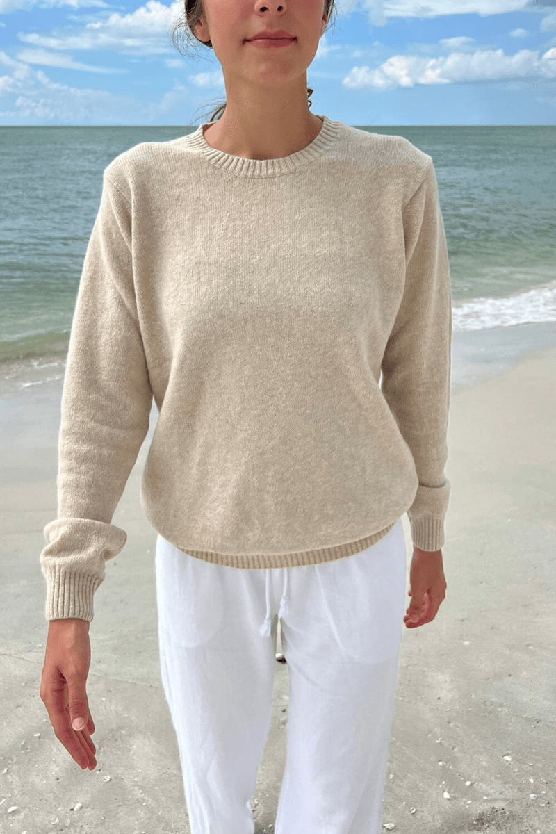 Brandy Melville Martha Sweater Wol Berat Beige