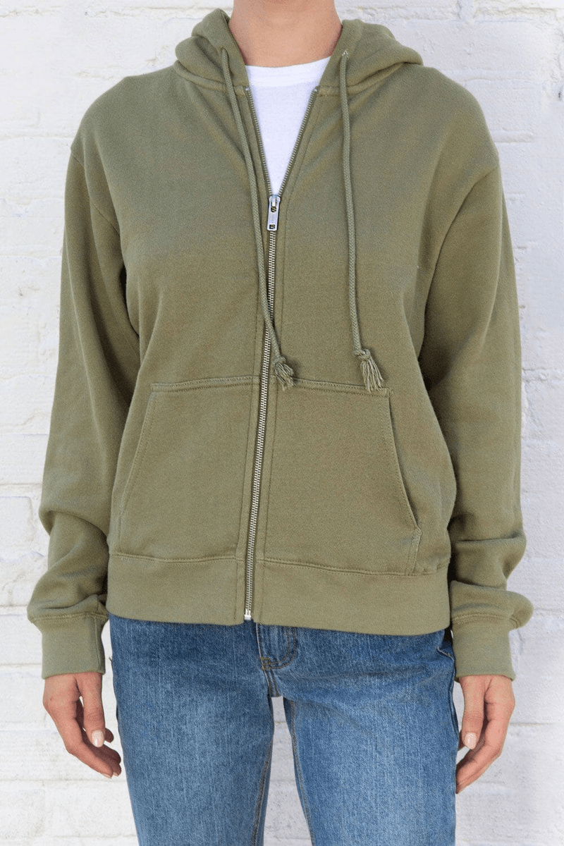 Brandy Melville Hoodie Christy Hijau Fern