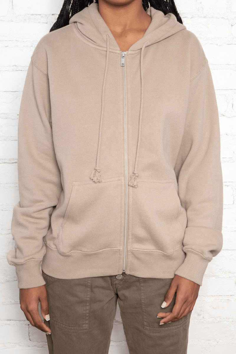 Brandy Melville Christy Hoodie Coklat Muda