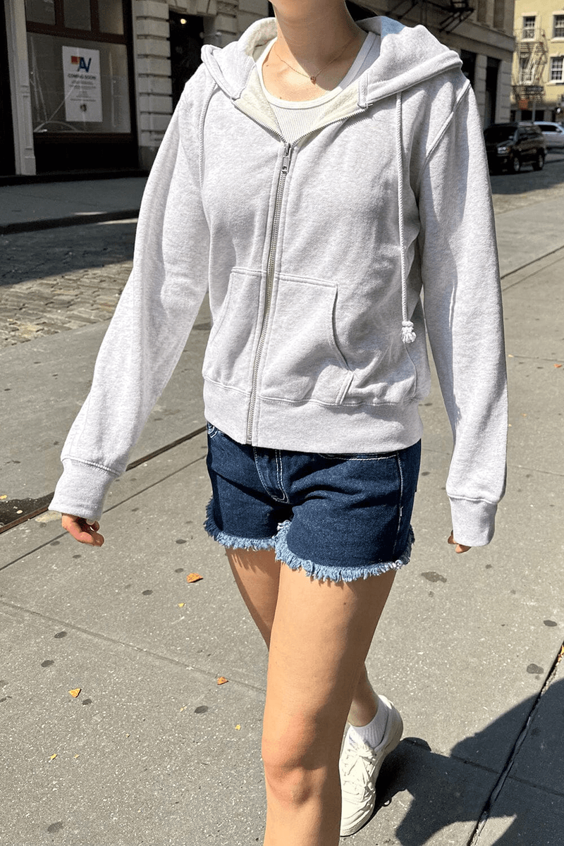 Brandy Melville Christy Hoodie Abu-abu Heather