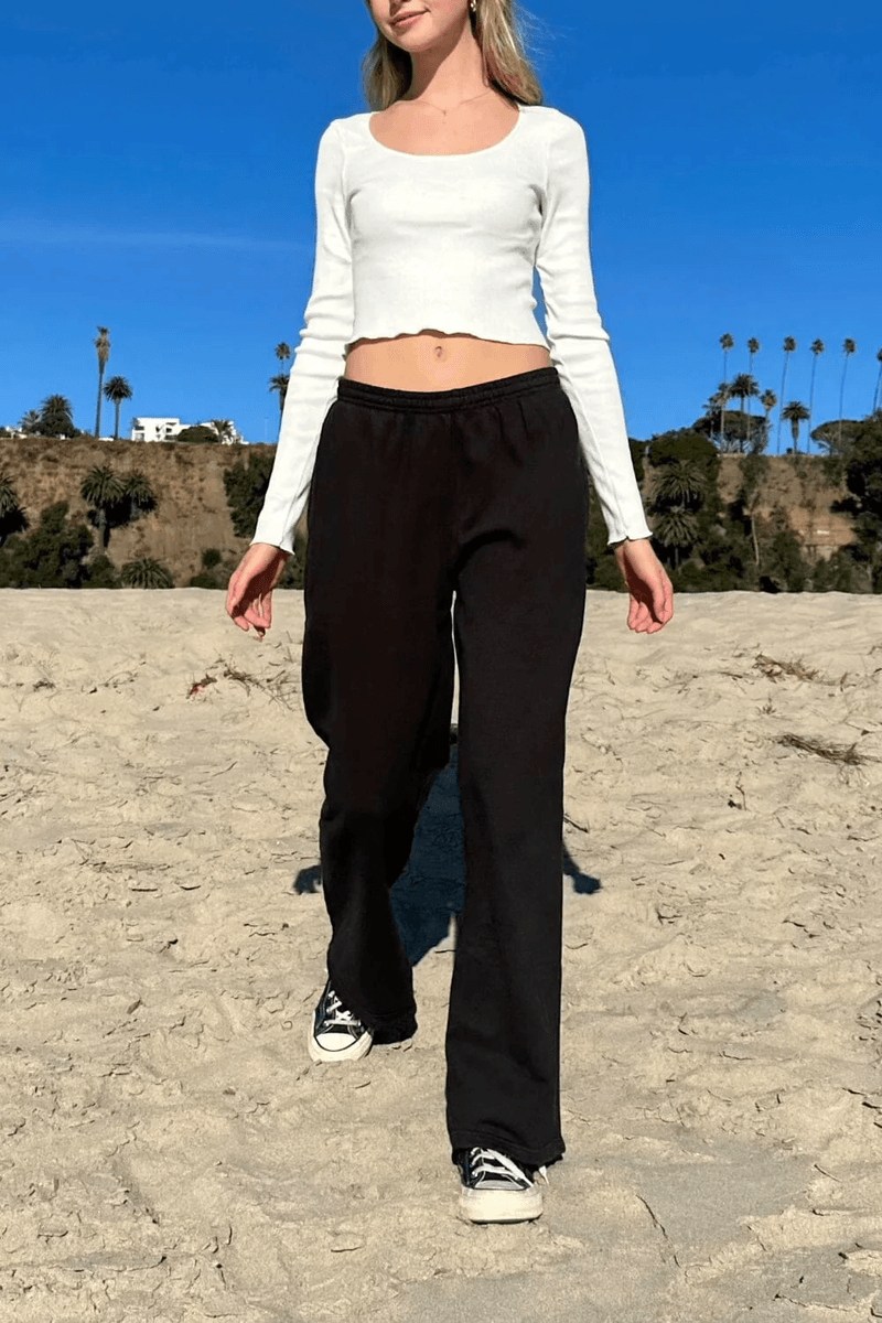 Brandy Melville Anastasia Ikat Celana Sweatpants Hitam
