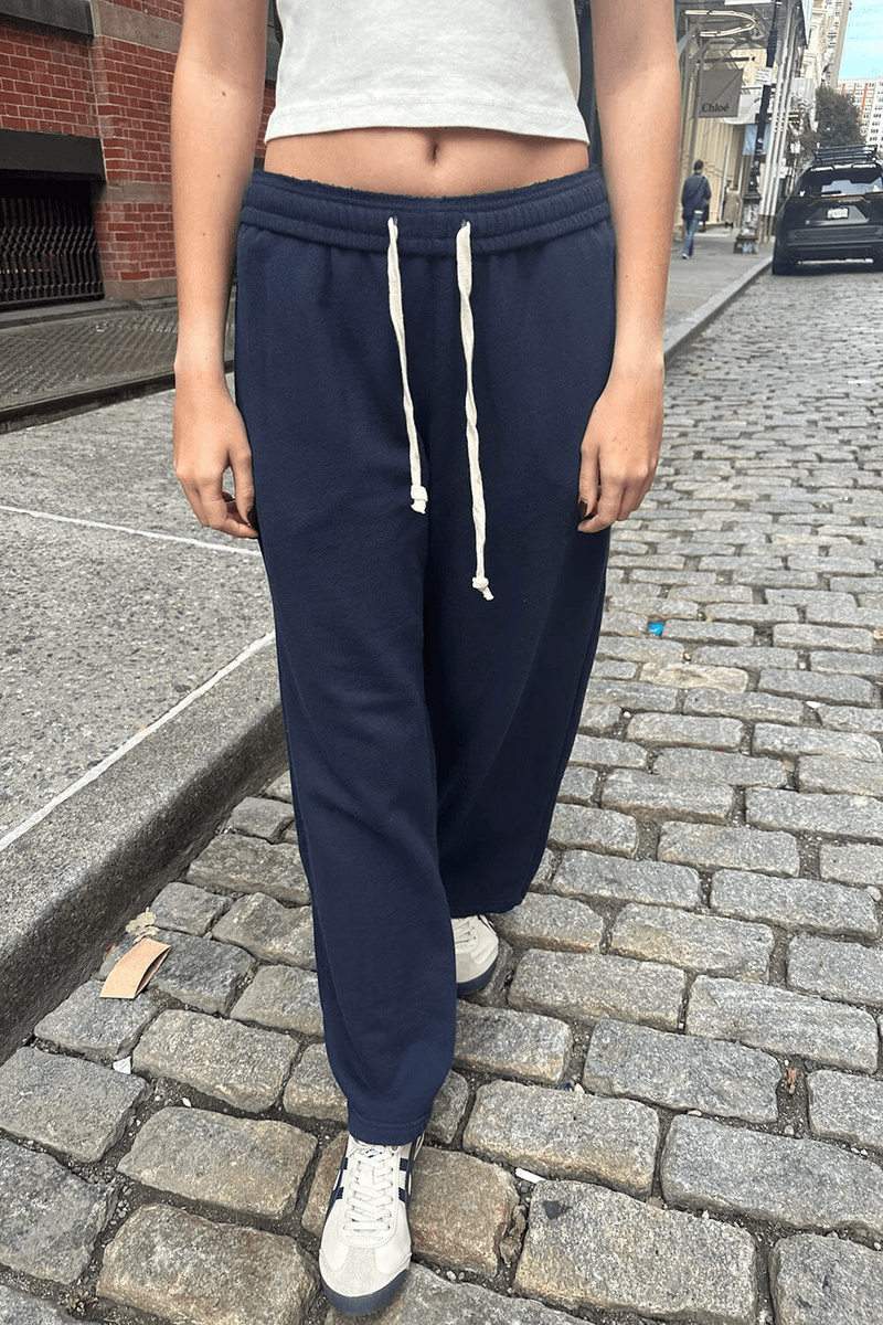 Brandy Melville Anastasia Binde Sweatpants Marineblå