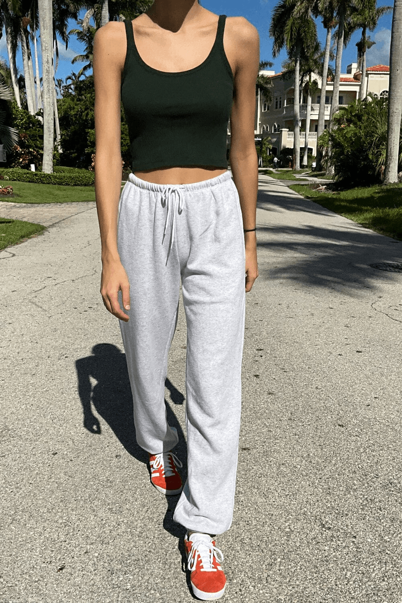 Brandy Melville Rosa Ikat Celana Olahraga Abu-abu Perak