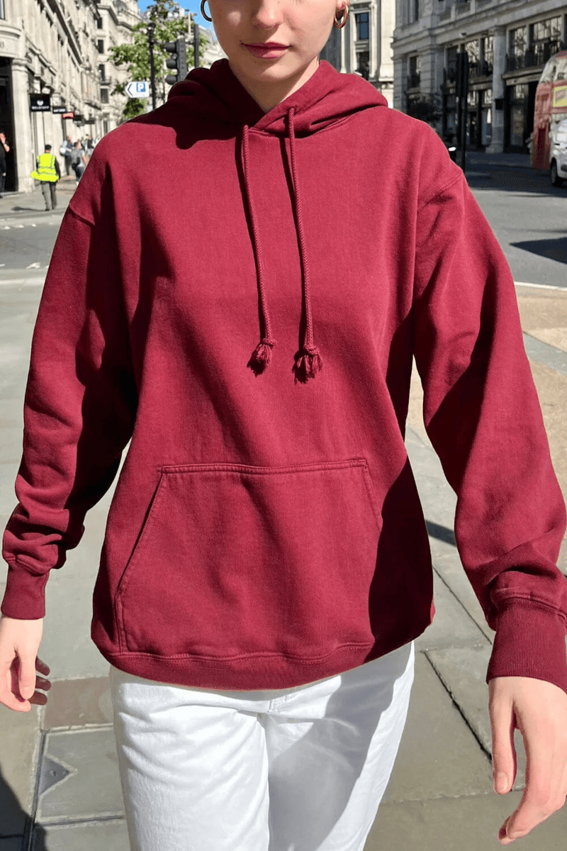 Brandy Melville Christy Hoodie Maroon (jangan Aktifkan) Ok