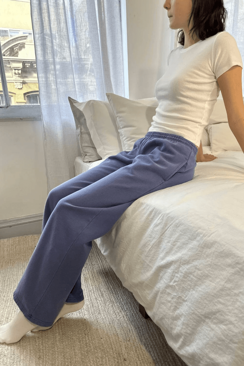 Brandy Melville Anastasia Tie Calças De Moletom Azul Desbotado (não Habilitar) Ok