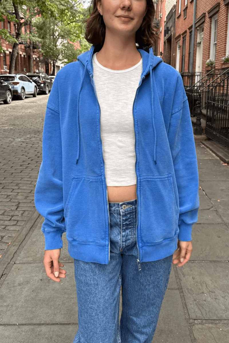 Brandy Melville Hoodie Christy Biru Kobalt