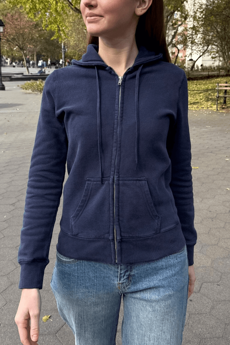 Brandy Melville Christy Hoodie Clássico Marinho