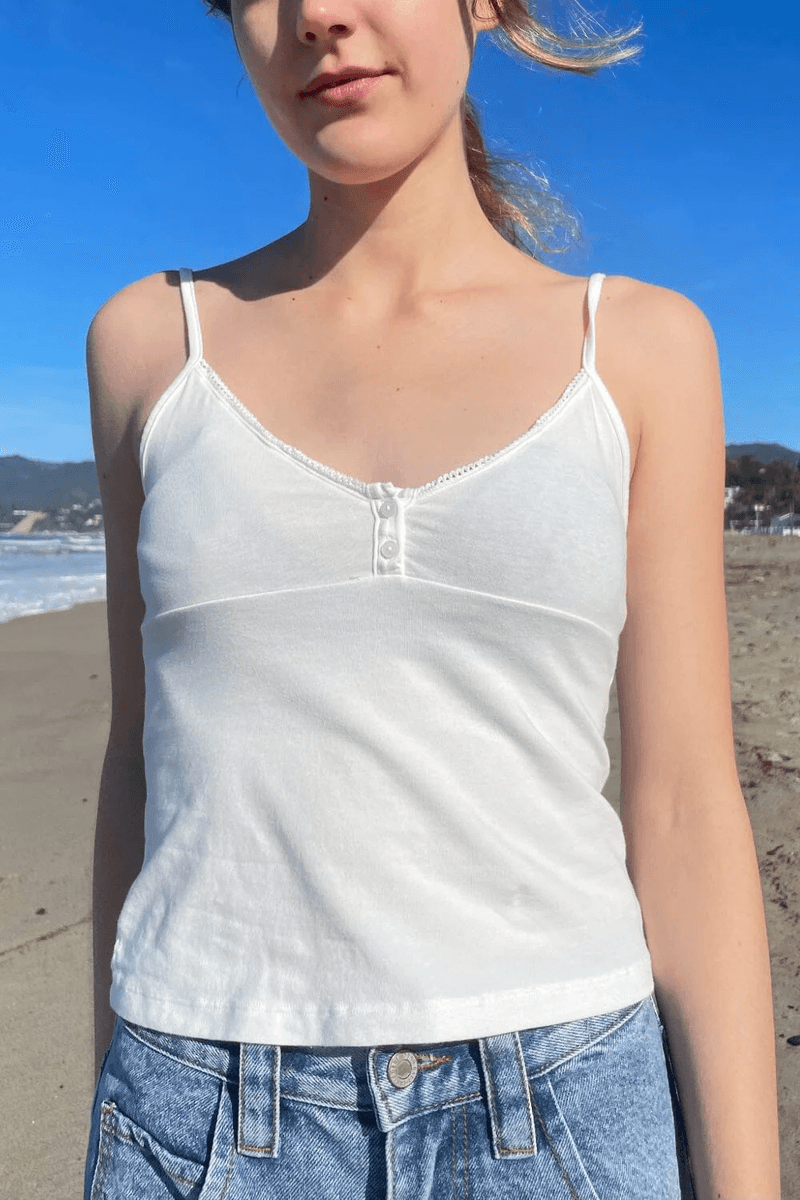 Brandy Melville Tiffany Tank Vit