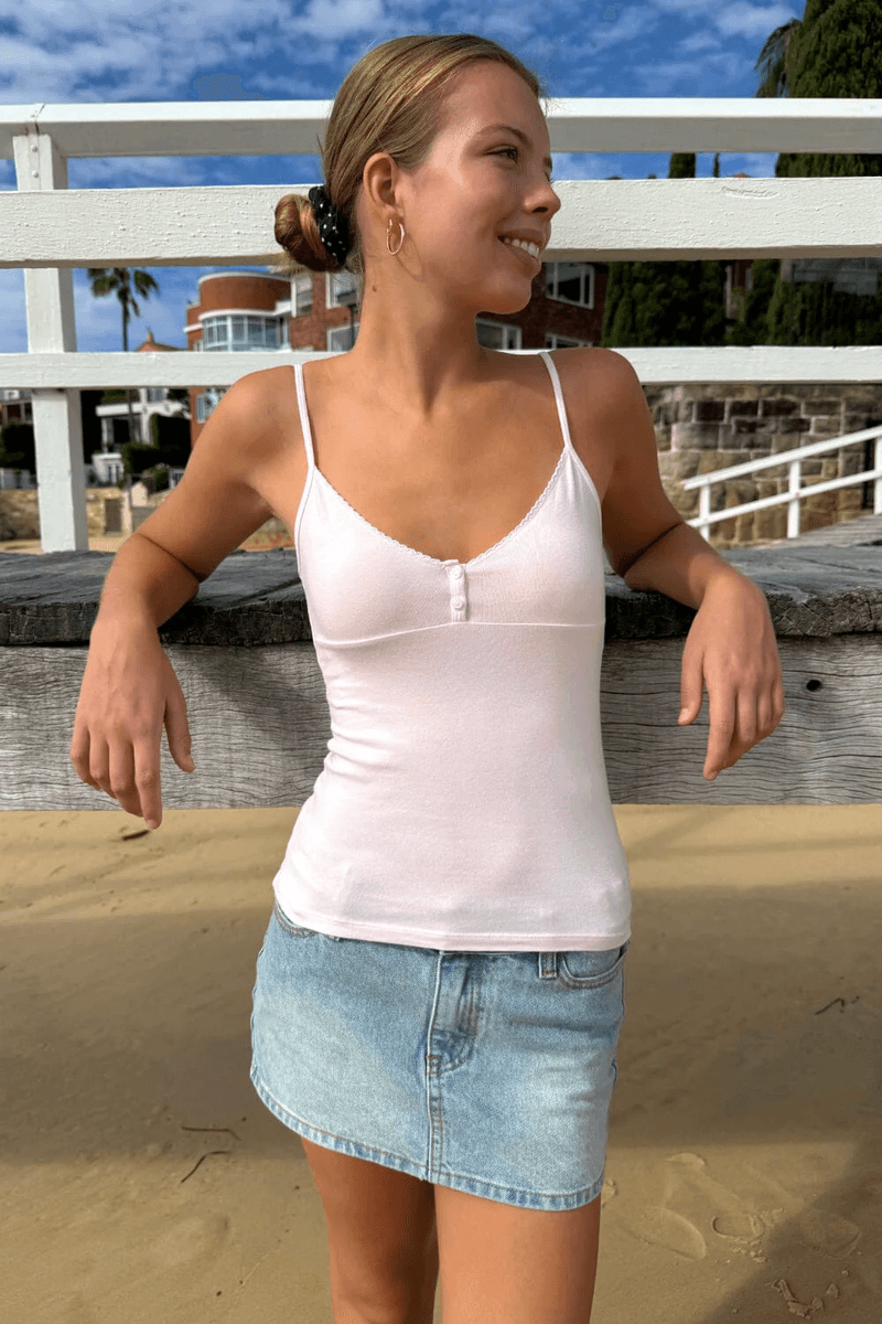 Brandy Melville Tiffany Tank Ljusrosa