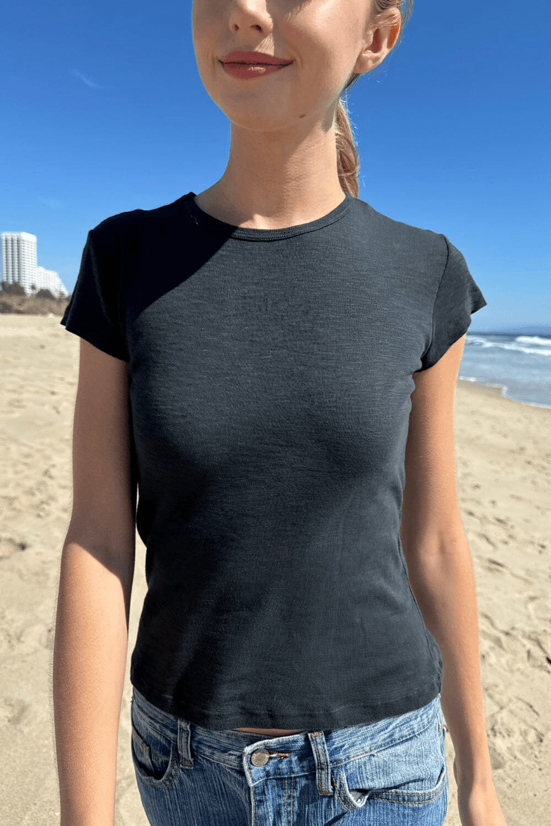 Brandy Melville Hailie Basic Top Black