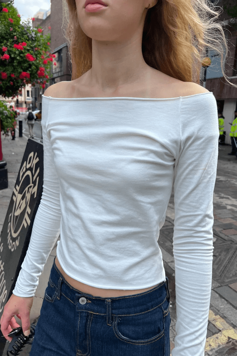 Brandy Melville Bonnie Top White