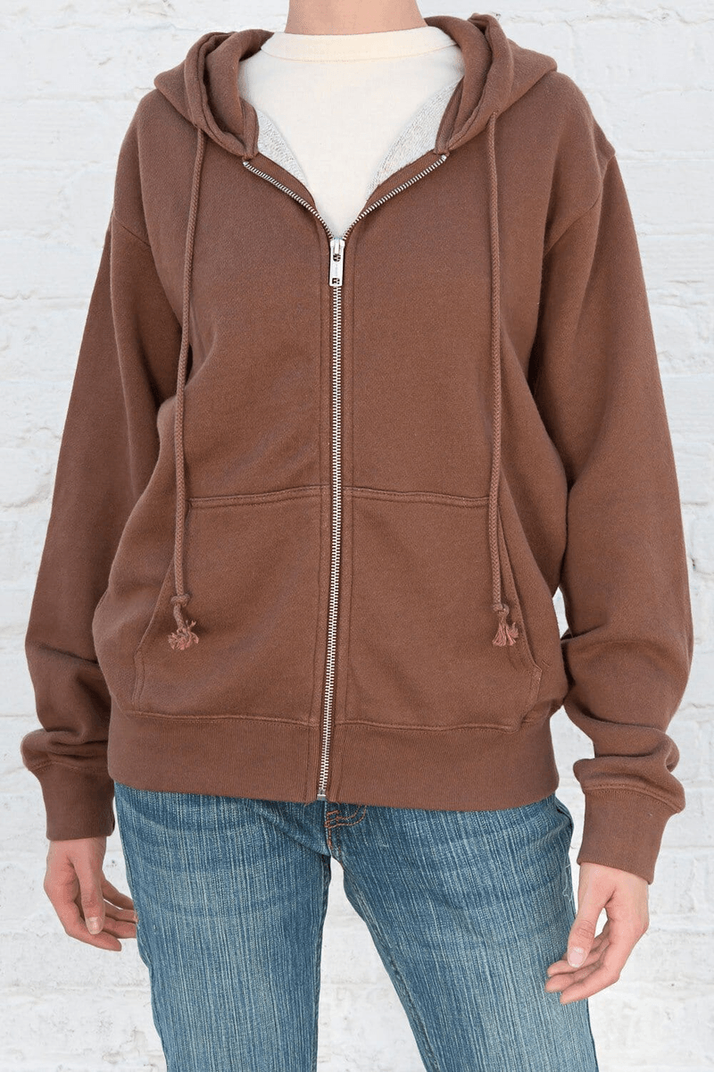 Brandy Melville Christy Hoodie Mocha