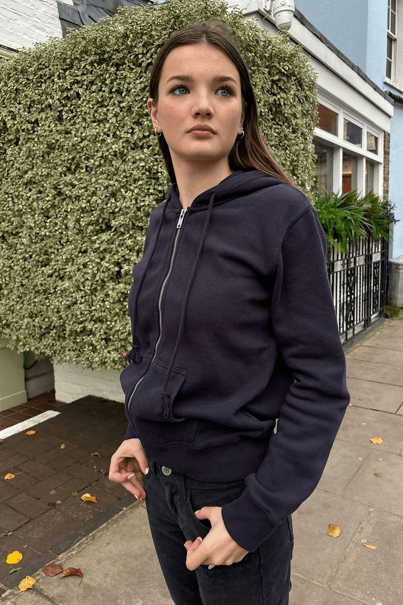 Brandy Melville Christy Hoodie Dark Berry