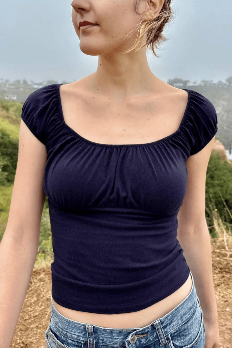 Brandy Melville Casey Top Navy