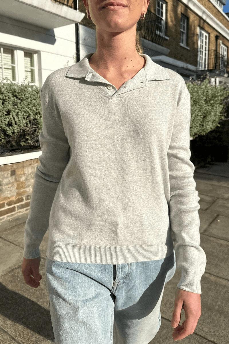 Brandy Melville Camilla Svetr šedý Melír