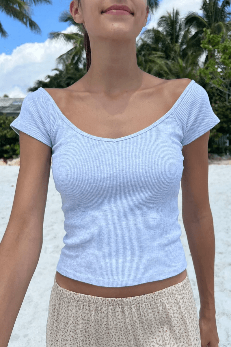 Brandy Melville Ada Top Silver Grey (Do Not Enable) OK