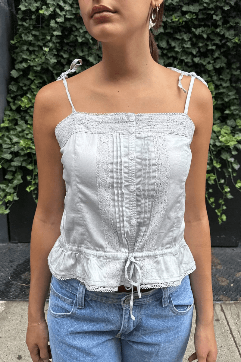Brandy Melville Maeve Top Prachově Modrá