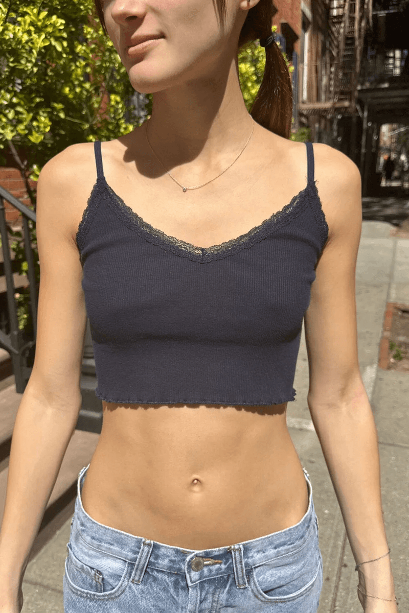 Brandy Melville Fia Top Klasszikus Tengerészkék