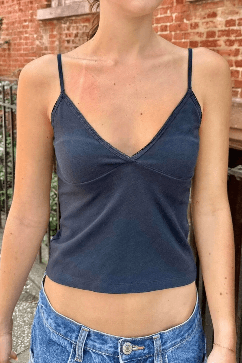Brandy Melville Amara Hosszú Tank Sötétkék