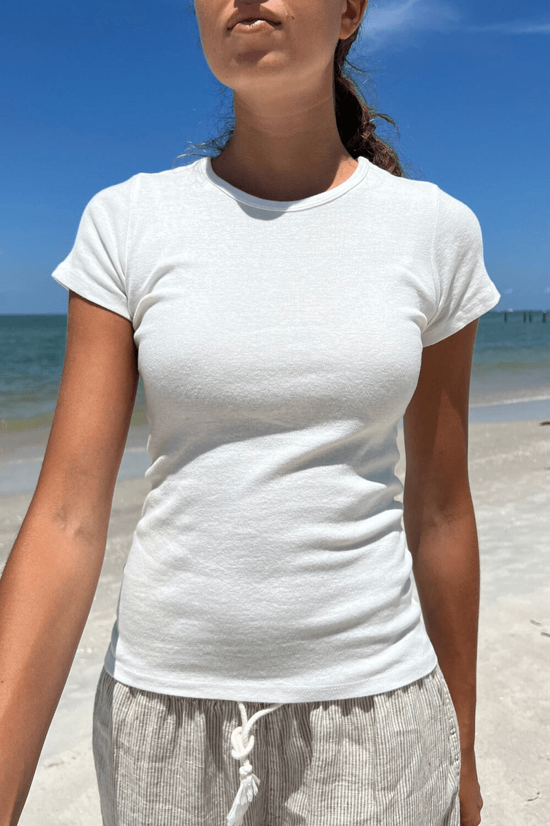 Brandy Melville Hailie Top Biela