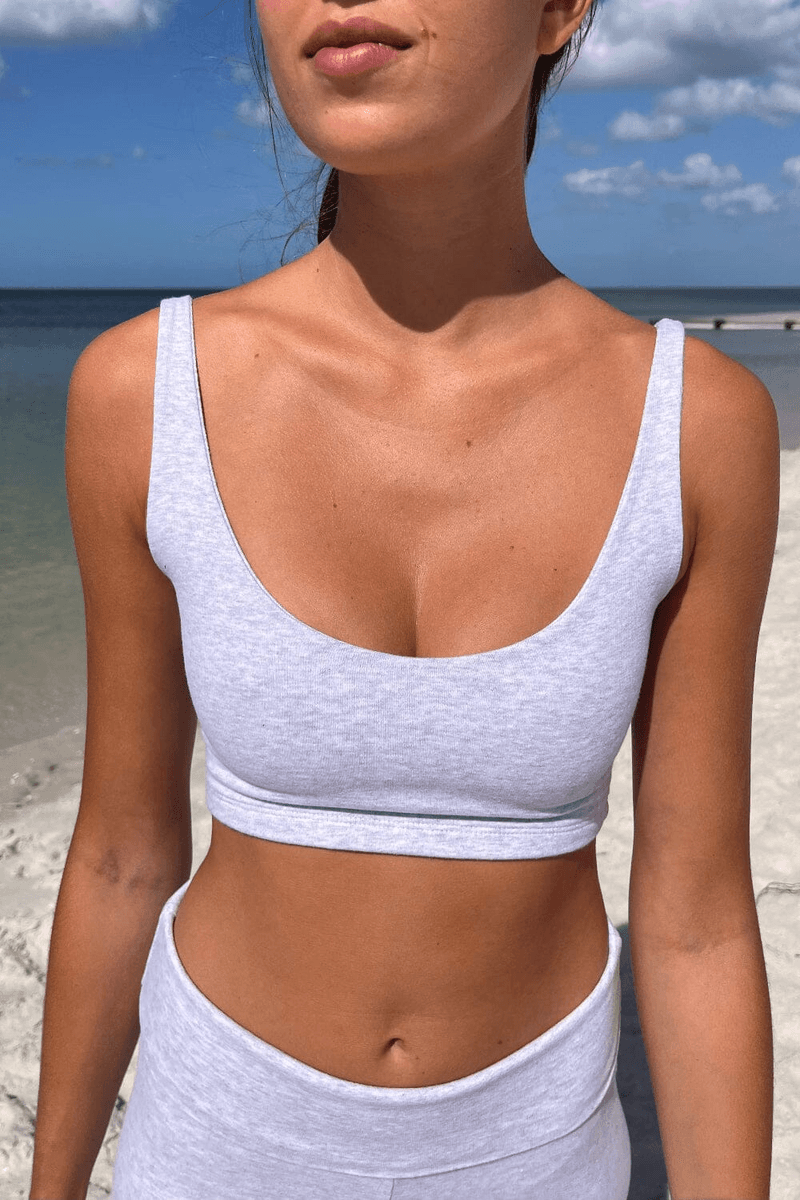 Brandy Melville Lydia Tank Sidabrinė Pilka