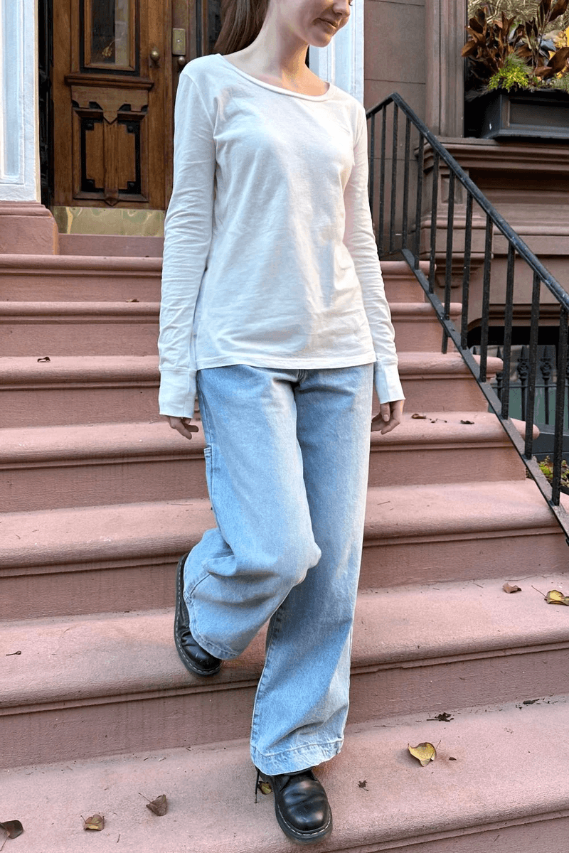 Brandy Melville Tori Top Bílý