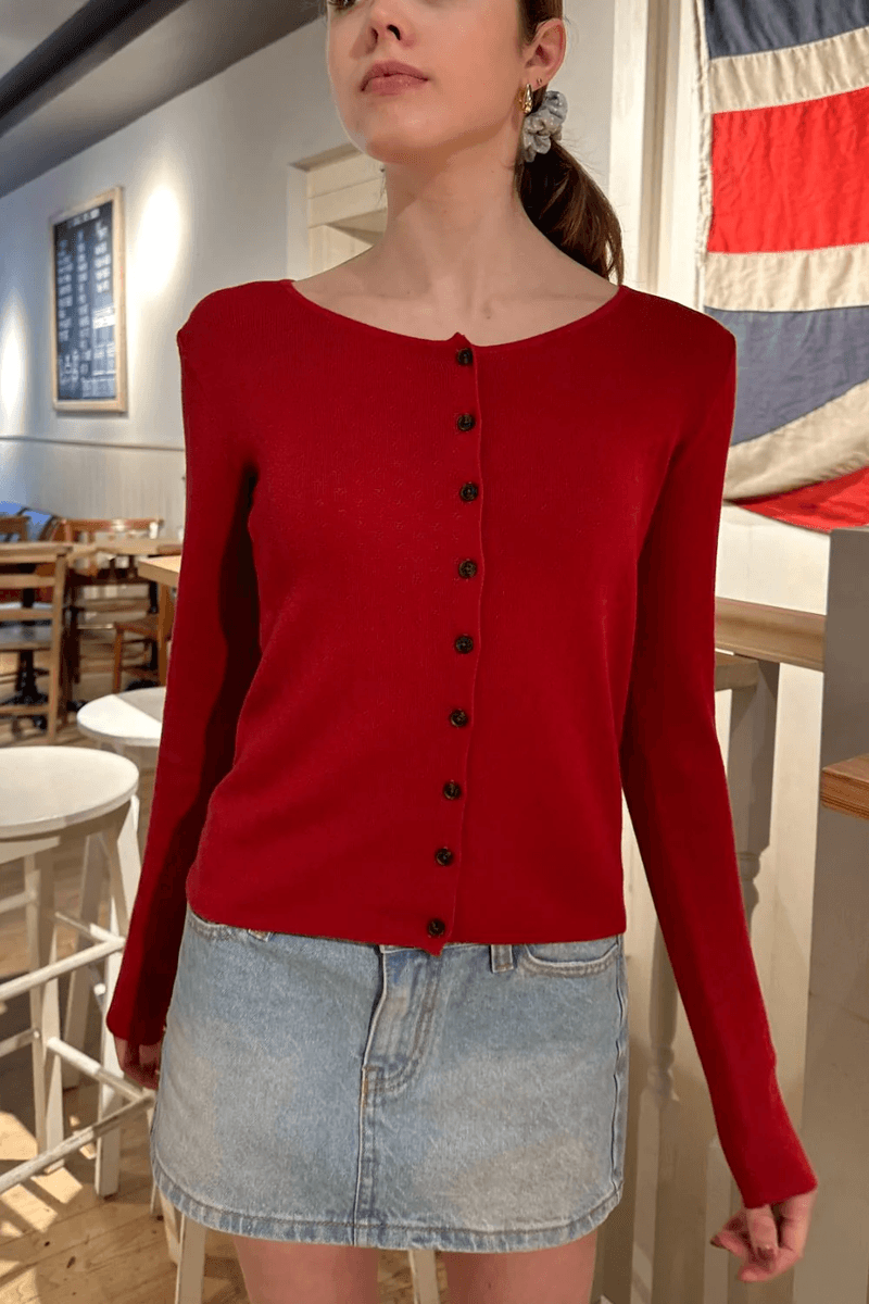 بلوز آستین دار آتلیا برند ملویل قرمز