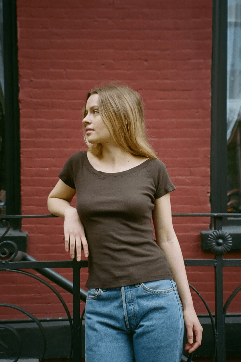 Brandy Melville Ginny Top Mocha